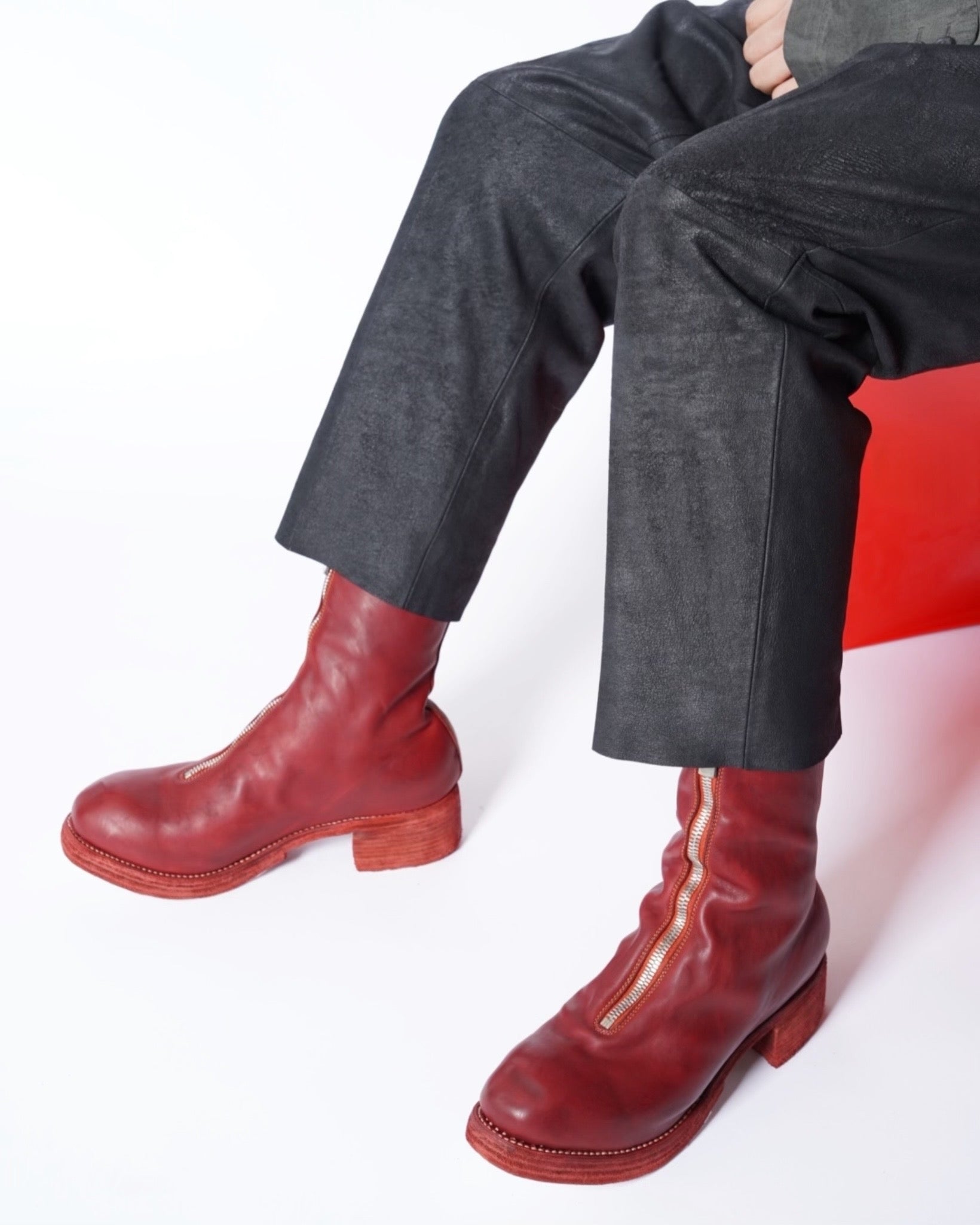 GUIDI(グイディ) - -PL2WZ- HORSE FULL GRAIN FRONT ZIP BOOTS-Amanojak.