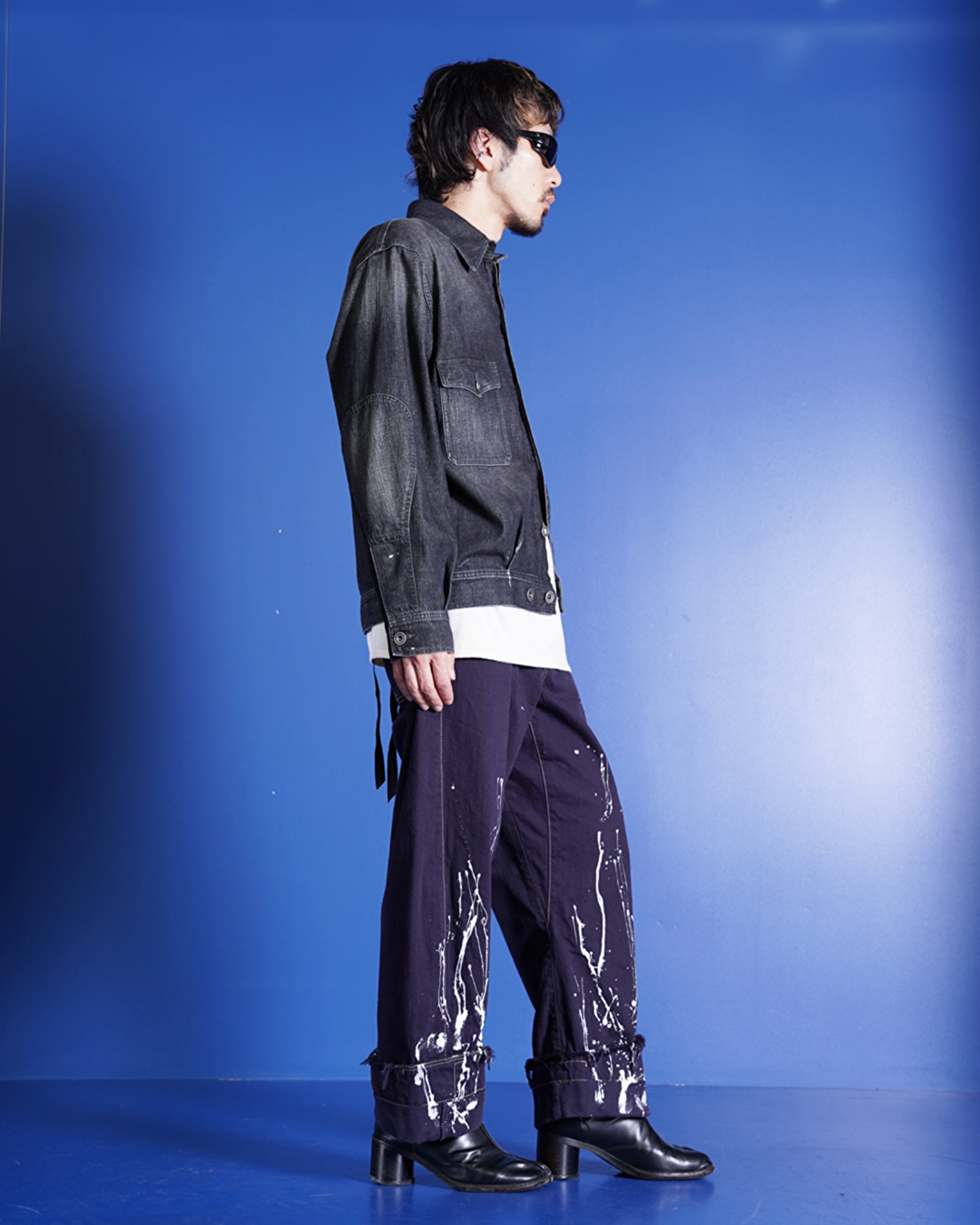 マルジェラ ノーカラージャケット 48 メゾンマルジェラノーカラー マルジェラ ノーカラージャケット 48 メゾンマルジェラノーカラー