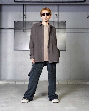 【DESTIN】<br>"BART"<br>WOOL/CASHMERE OVERSIZED SHIRTS