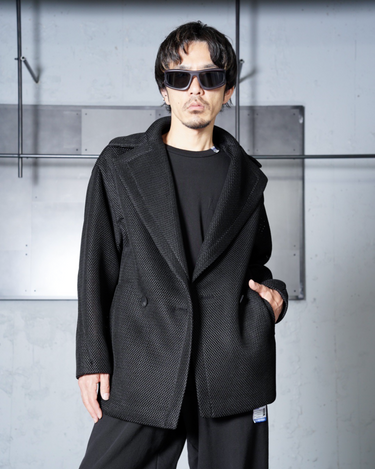 【MAXMARA】<br>"DIORAMA" TECHNICAL MESH TEDDY BEAR SHORT COAT (UNISEX)