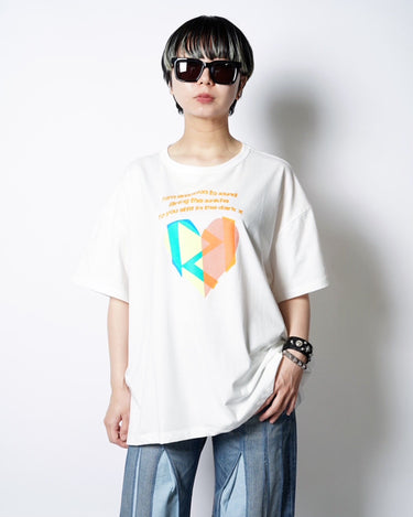 【KAKAN】<BR>BOX SQUARE T-SHIRTS -PRINT-