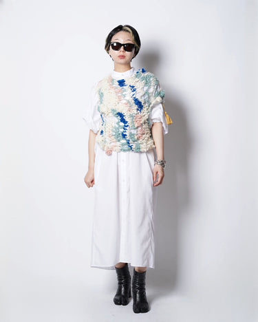 【KAKAN】<BR>HANDSPUN MULTI VEST