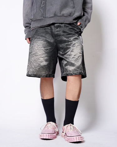 【Maison MIHARA YASUHIRO】<br>SUN FADED SATIN SHORTS