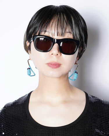 【TOGA ARCHIVES】<br>Metal stone pierced earrings