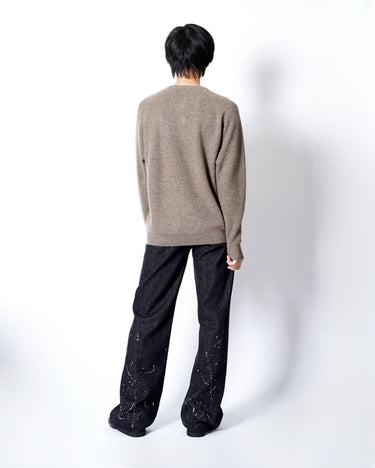 【walenode】<br>INNOCENT YAK HENLEY-NECK SWEATER