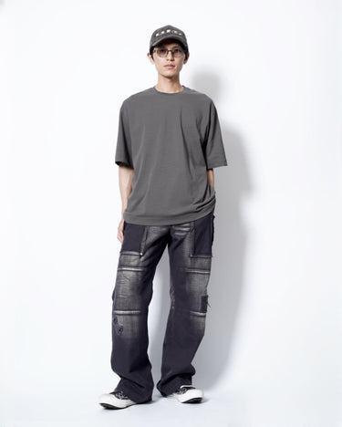 イベント期間限定アイテム<br>(6月27日～7月5日まで)<br>【KANEMASA PHIL】<br>36G High Twist SS Tee (CHARCOAL)