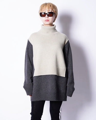 【INSCRIRE】<br>Layered Sweater