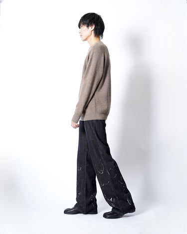 【walenode】<br>INNOCENT YAK HENLEY-NECK SWEATER