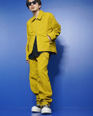 【SONG FOR THE MUTE】<br>LONG WORK PANT<br>-BULLET HOLE DENIM-