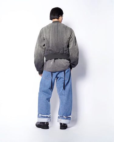 【MARINA YEE】<br>"DEAN BLUE" OVERSIZED JEANS TROUSERS (STONE)