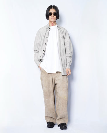 【ZIGGY CHEN】<br>GOLD LEAF DROP-CROTCHED TROUSERS