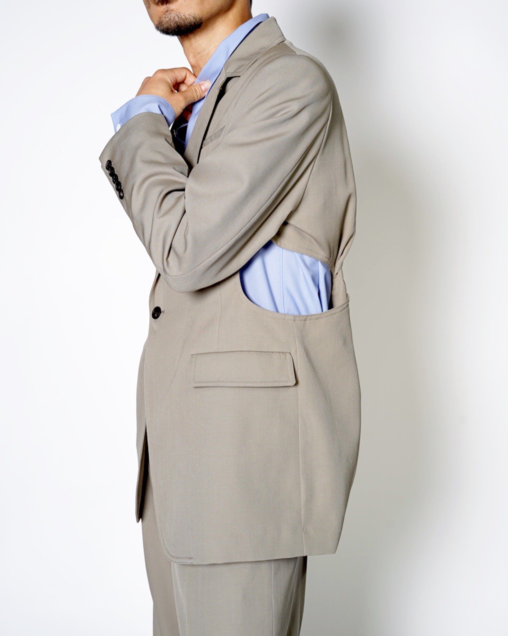SASAKI SATORU】TWIST TAILORED JACKET-Amanojak.