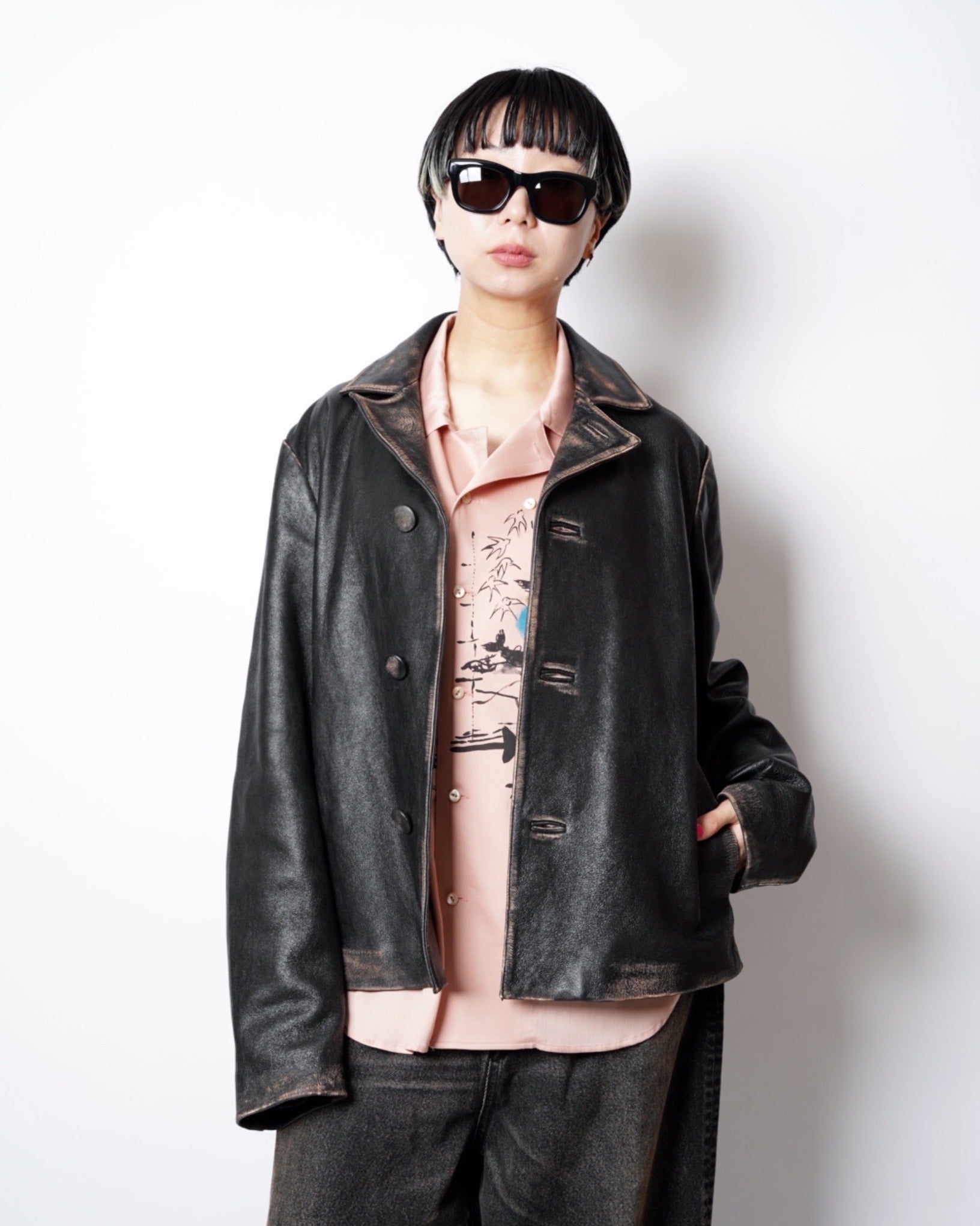 MM6】AGING LAMBLEATHER JACKET-Amanojak.