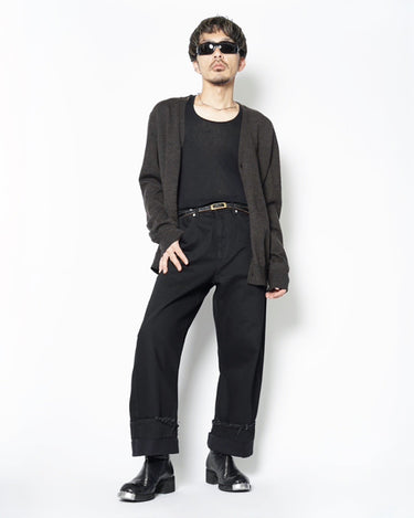 【MARINA YEE】<br>"DEAN BLUE" OVERSIZED JEANS TROUSERS (BLACK)