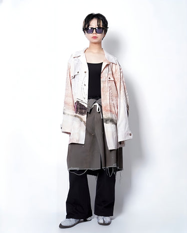 8.8(sat) 0:00 Launch<br>【ANTHEM A】<br>LAYERED PRINTED MILITARY SHIRTS JACKET (UNISEX)