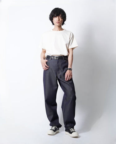 26AW予約受付中<br>【OVERCOAT】<br>Wool Denim Wide Leg Pant