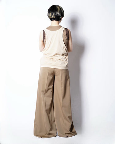 【MAXMARA】<br>"LIBBRA"<br>WOOL/MOHAIR<br>2TUCK WIDE TROUSER