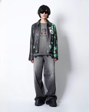 [Masu]<br>× Verdy<br>M.B.C Leather Sports Jacket