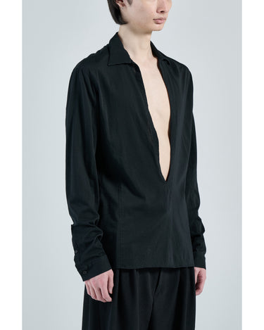 イベント期間限定(3月20日～3月29日まで)<br>26AW受注生産アイテム<br>【FRACTION】<br>DEEP V SHIRT -ICDA-