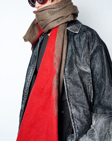 【SILVANA MANETTI】<br>"HARRY" SCARF -wool/camel-
