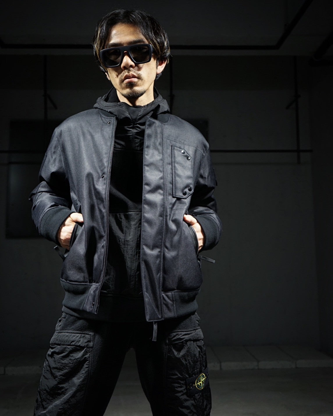 Stone Island 40周年パッチ Anorak 細 Parka sizeM