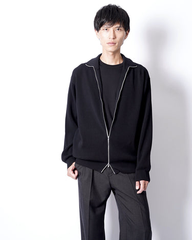【BATONER】<br>HARD TWIST WOOLRIB DRIVERS KNIT