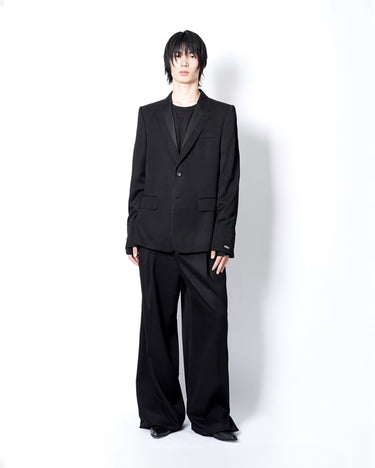 受注生産アイテム<br>【WT.】<br>OUT-TUCK WIDE SLACKS (WOOL)
