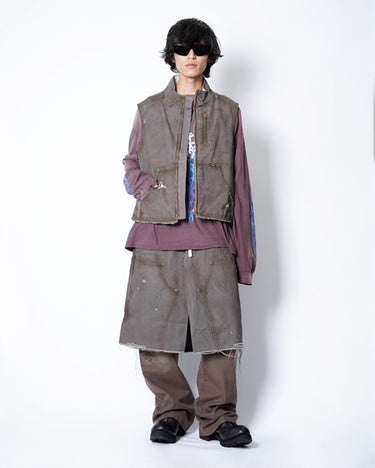 【KAMIYA】<br>BORO Duck Vest