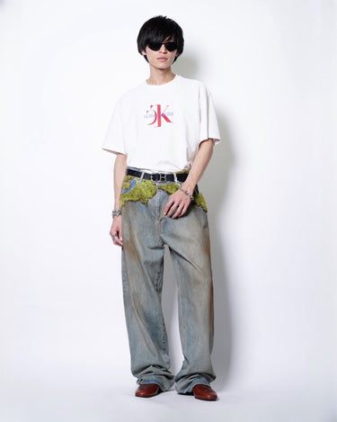 【doublet】<br>MOSS-GROWN DENIM PANTS