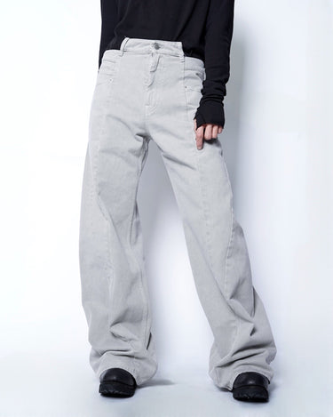 【Maison Margiela 1,10】<br>BIAS CUT<br>WIDE FLARE DENIM PANTS (UNISEX)