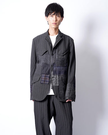 9.4(fri) 0:00 Launch<br>【JUNYA WATANABE MAN】<br>SHRUNK PATCHWORK TAILORED JACKET