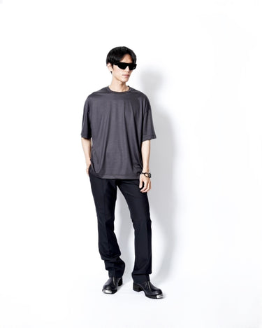 イベント期間限定アイテム<br>(6月27日～7月5日まで)<br>【KANEMASA PHIL】<br>36G Wool SS Tee (CHARCOAL)