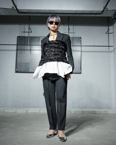 [MAXMARA]<br>"Mira"<br>Wool/mohair/silk<br>Trouser