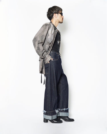 【MARINA YEE】<br>"DEAN BLUE" OVERSIZED JEANS TROUSERS (INDIGO WASH)