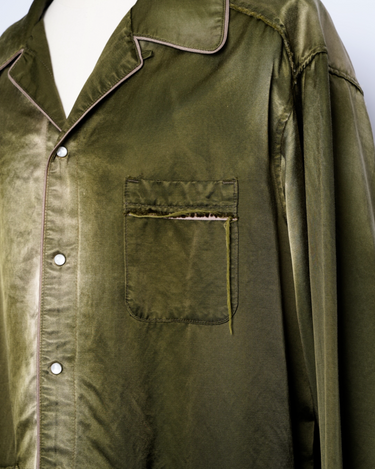 【SUBLATIONS】 <br>RUSTY SATIN PAJAMA SHIRT .15