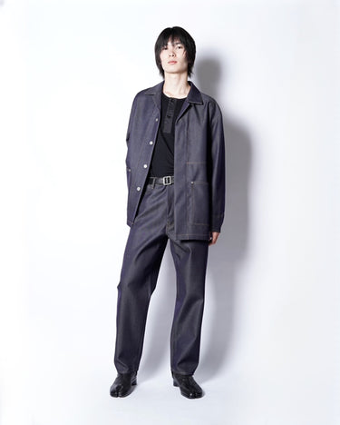 【OVERCOAT】<br>WOOL DENIM COVERALL