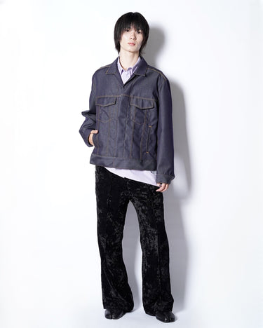 【OVERCOAT】<br>DENIM JACKET IN WOOL DENIM