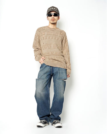 -25SS RESTOCK-<br>[Maison Margiela 1]<br>Cut out<br>Denim Pants