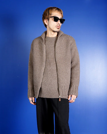 【walenode】<br>INNOCENT YAK COWICHAN SWEATER (HAND KNITTED)
