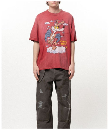 【KAMIYA】<br>"COYOTE ANGEL" POCKET Tee