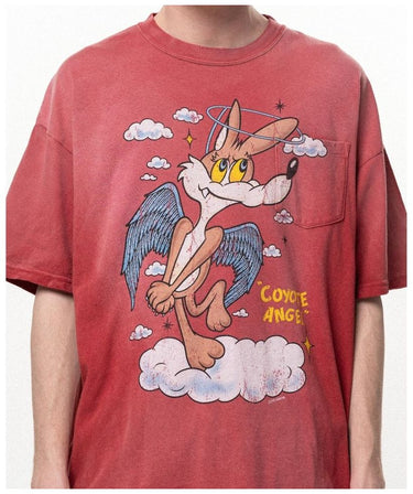 【KAMIYA】<br>"COYOTE ANGEL" POCKET Tee