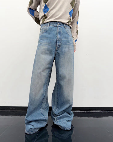 27SS予約受付中<br>【JUNYA WATANABE MAN】<br>× Needles SIDE LINE DENIM PANTS