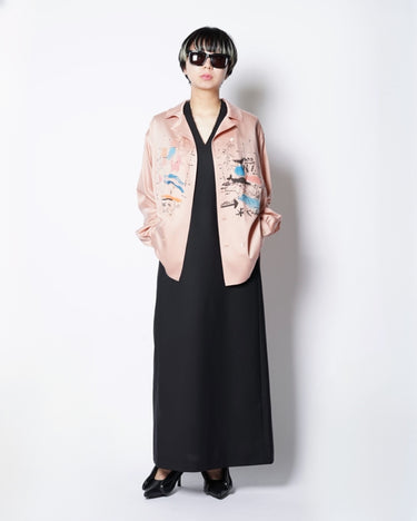 【KAKAN】<BR>BRIGHT DOUBLE SHIRTS -PAINT- (UNISEX)