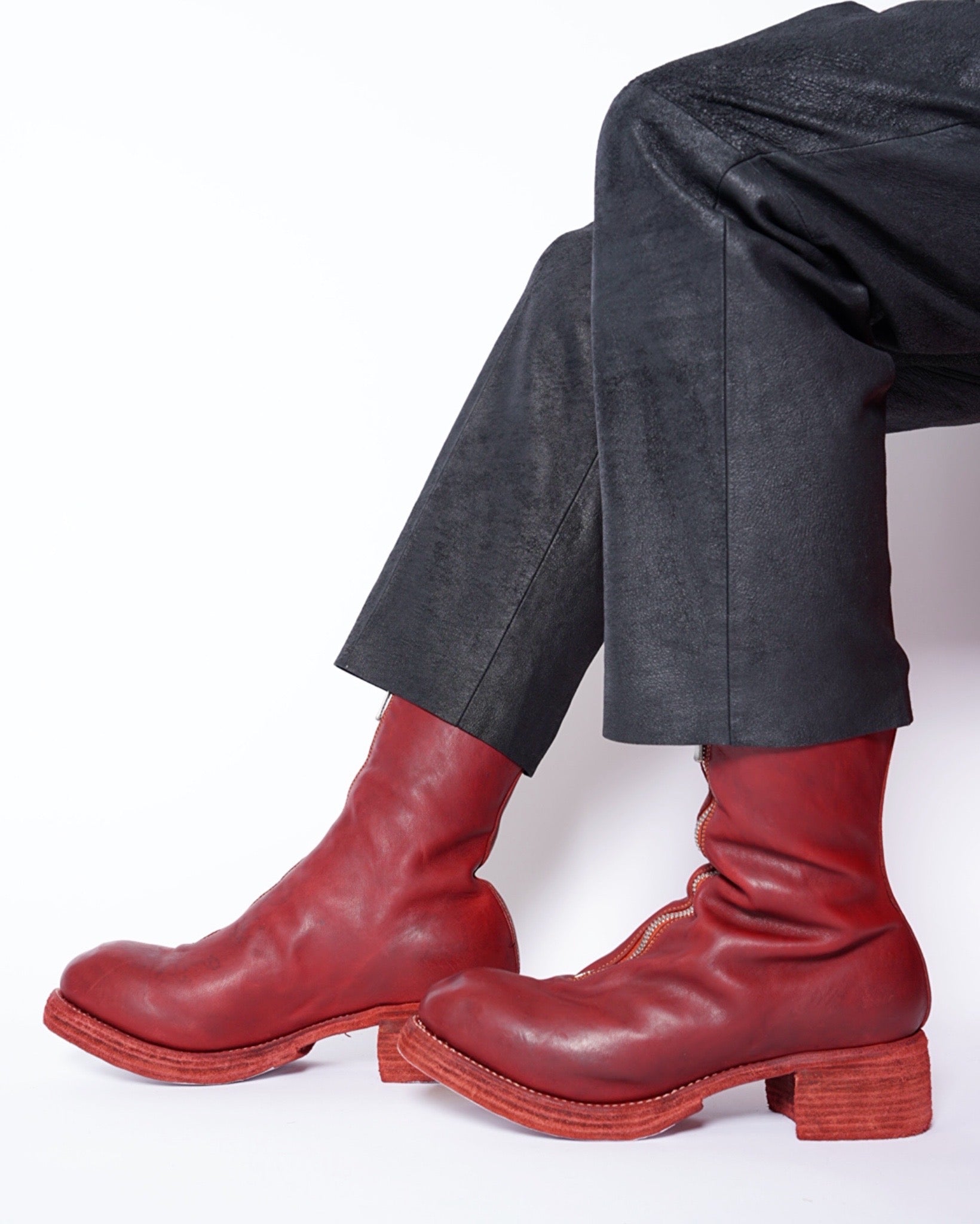 GUIDI(グイディ) - -PL2WZ- HORSE FULL GRAIN FRONT ZIP BOOTS-Amanojak.