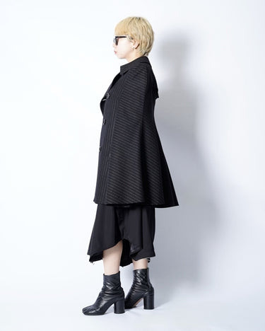 【JUNYA WATANABE】<br>DOUBLE-BREASTED WOOL CAPE