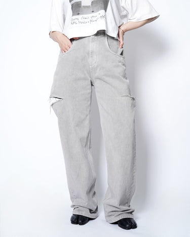 【Maison Margiela 1,10】<br>CUT OUT DENIM PANTS (SELECT SHOP LIMITED COLOR)