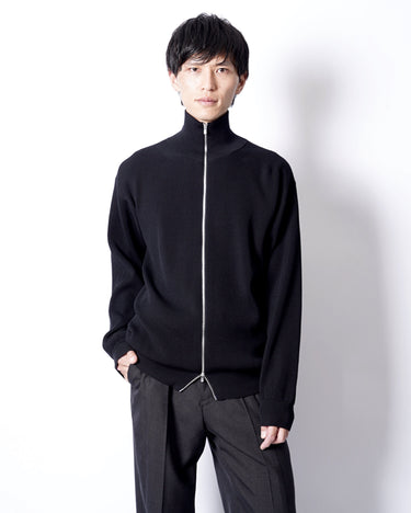 【BATONER】<br>HARD TWIST WOOLRIB DRIVERS KNIT