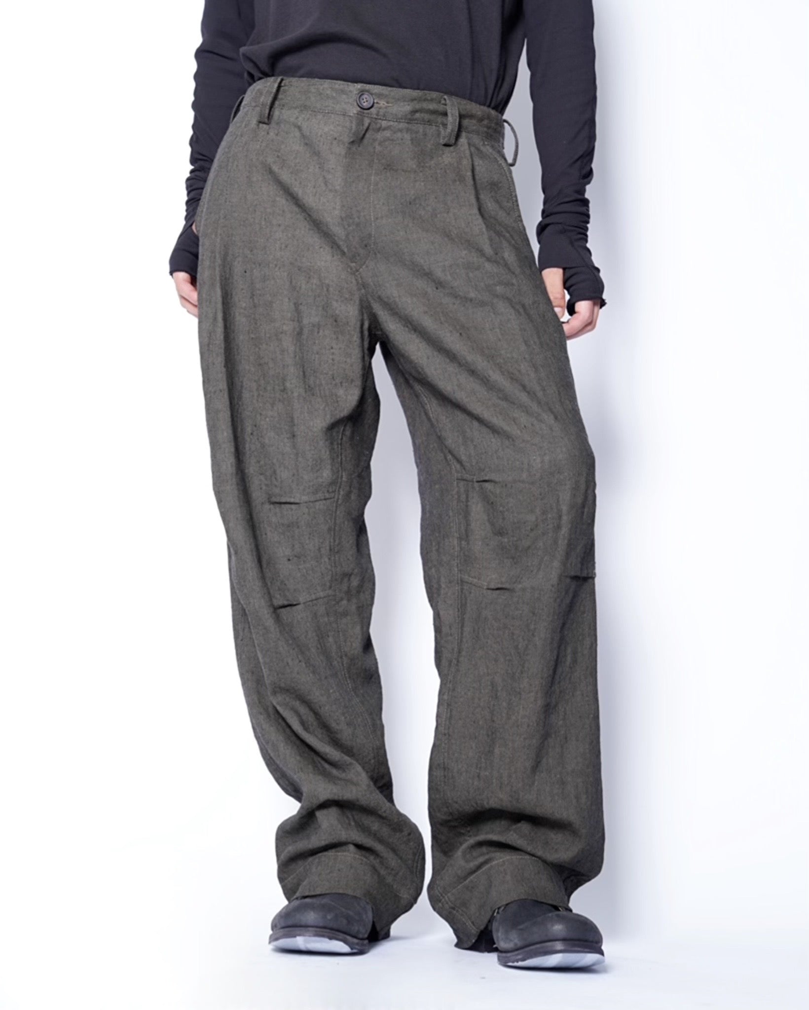 ZIGGY CHEN - STRAGHT LEG TROUSERS-Amanojak.
