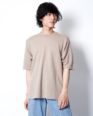 【BATONER】<br>32G CHOMA SMOOTH<br>KNIT TEE