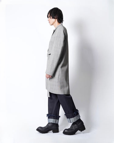 [MARINA YEE]<br>"Luke"<br>Fold coat<br>-Glen check-